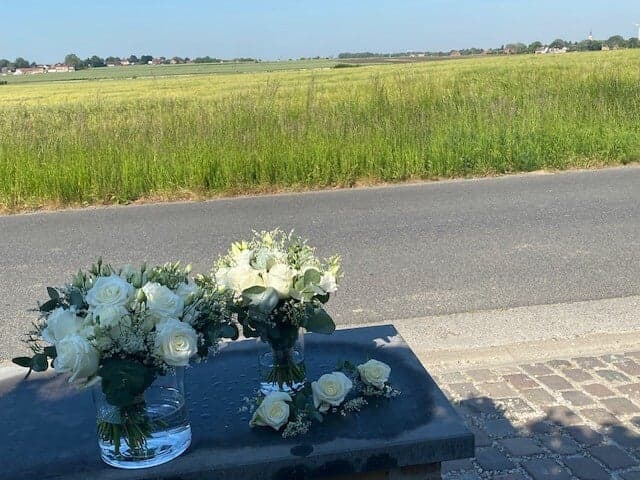 Corsage of detailbloemen voor huwelijk